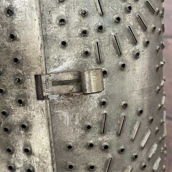 Antique Punched Tin Candle Lantern Primitive Colonial Rustic Paul Revere READ - Picture 11 of 16